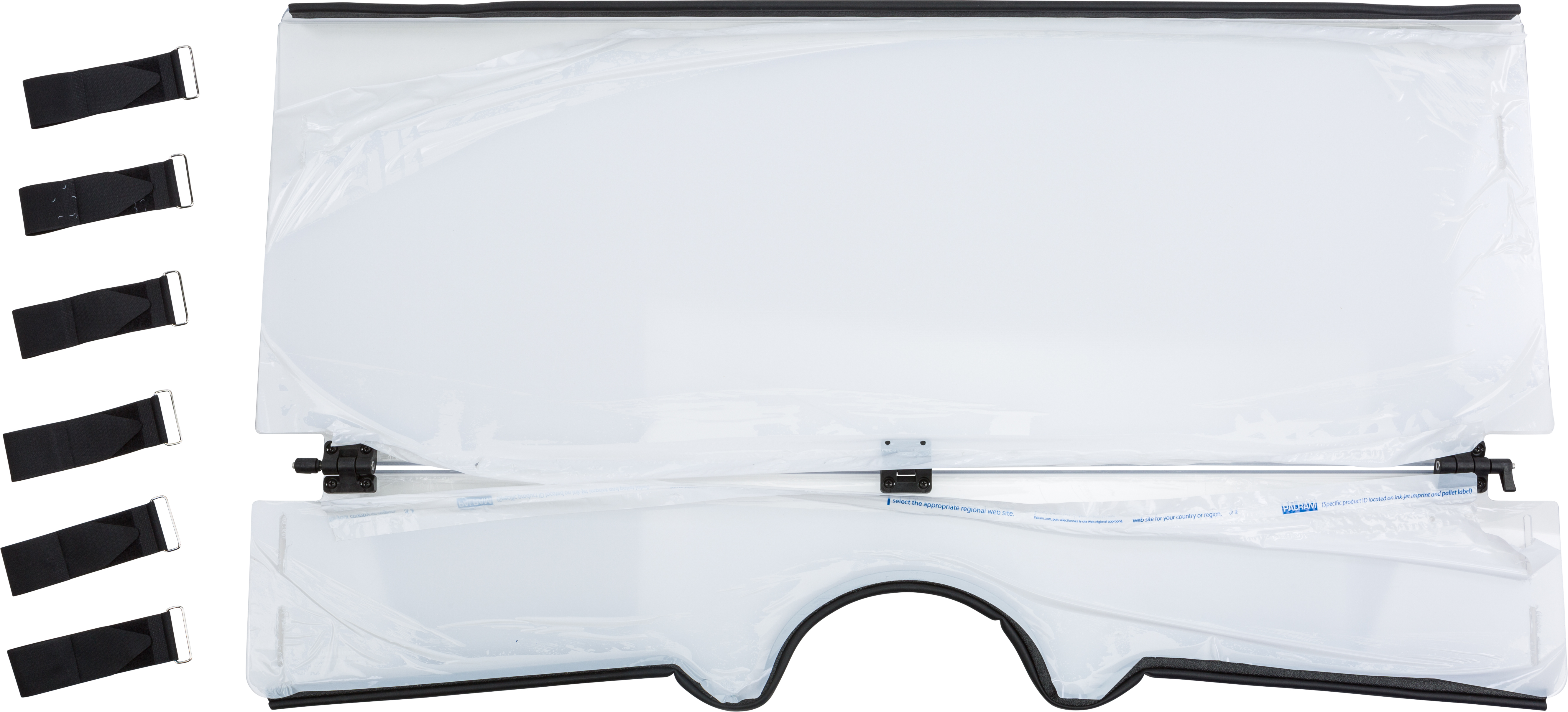 Clear Folding Windshield - For Polaris Ranger 500/700 - Click Image to Close
