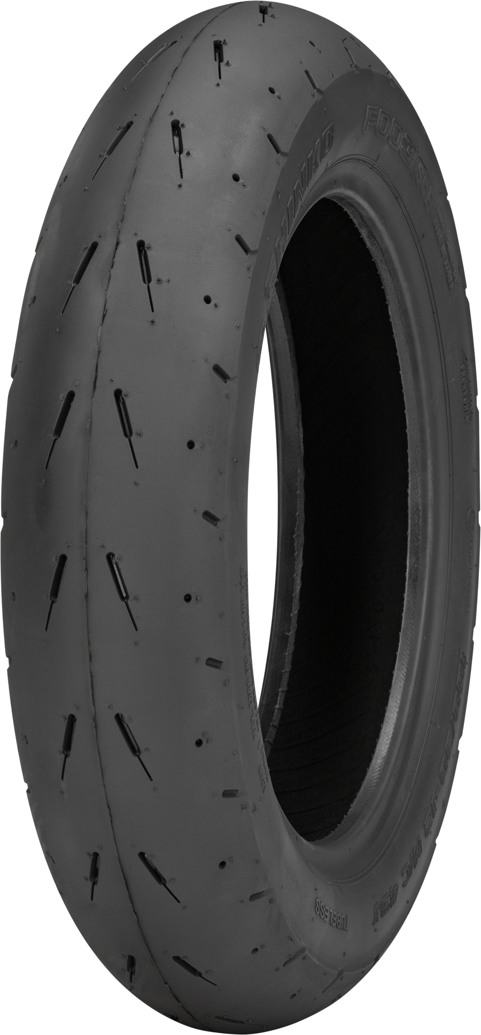 Medium Compound 100/90-12 Front Tire - SR003 "Stealth" 49J - The Ultimate DOT Legal Scooter & Mini Racing Tire - Click Image to Close