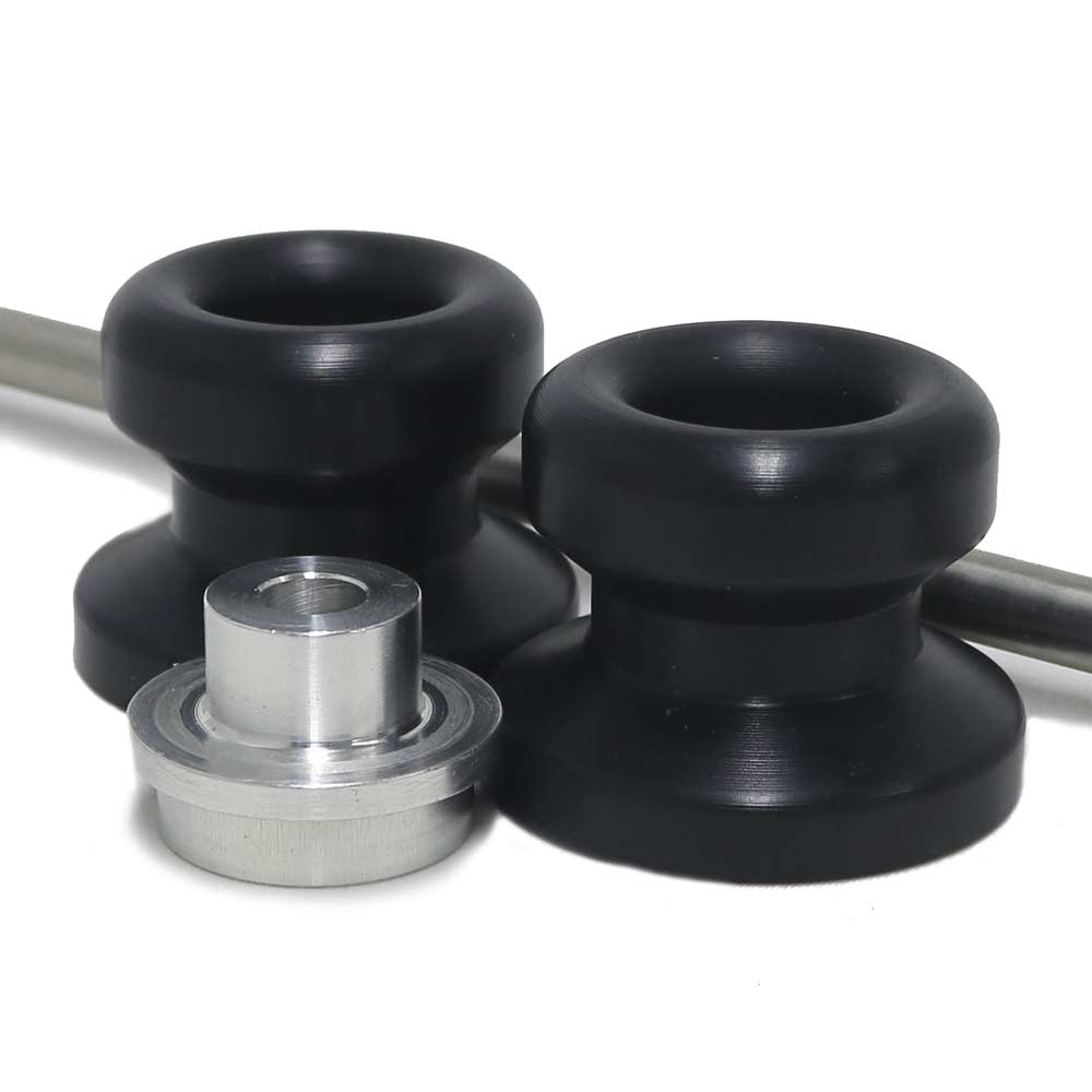 Front Axle Sliders - Black - 15-17 FZ-07 - Click Image to Close
