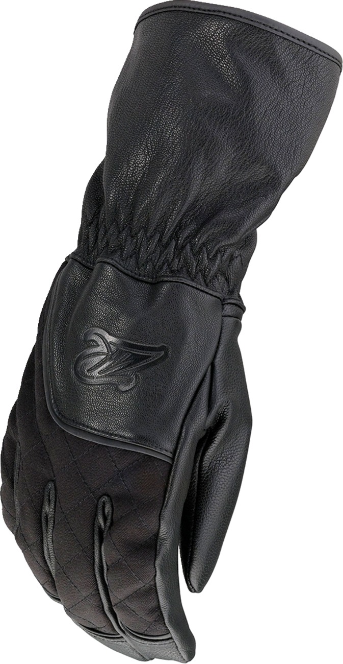 Z1R Recoil 2 Women's Sport Riding Gloves Black Large - Long cuff, synthetic leather, for women, size L - Click Image to Close