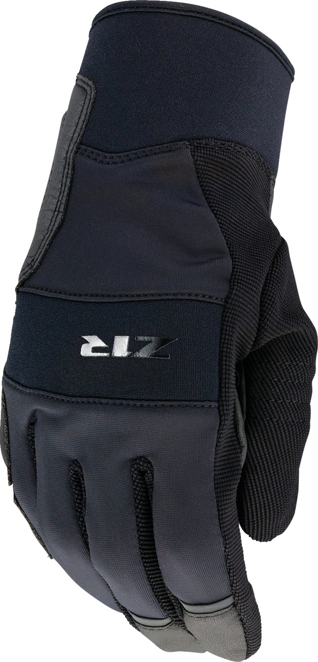 Z1R Billet Gloves Black XL Men's Mid-Length Cuff - Touchscreen, reflective, high grip gloves, XL, Black - Click Image to Close