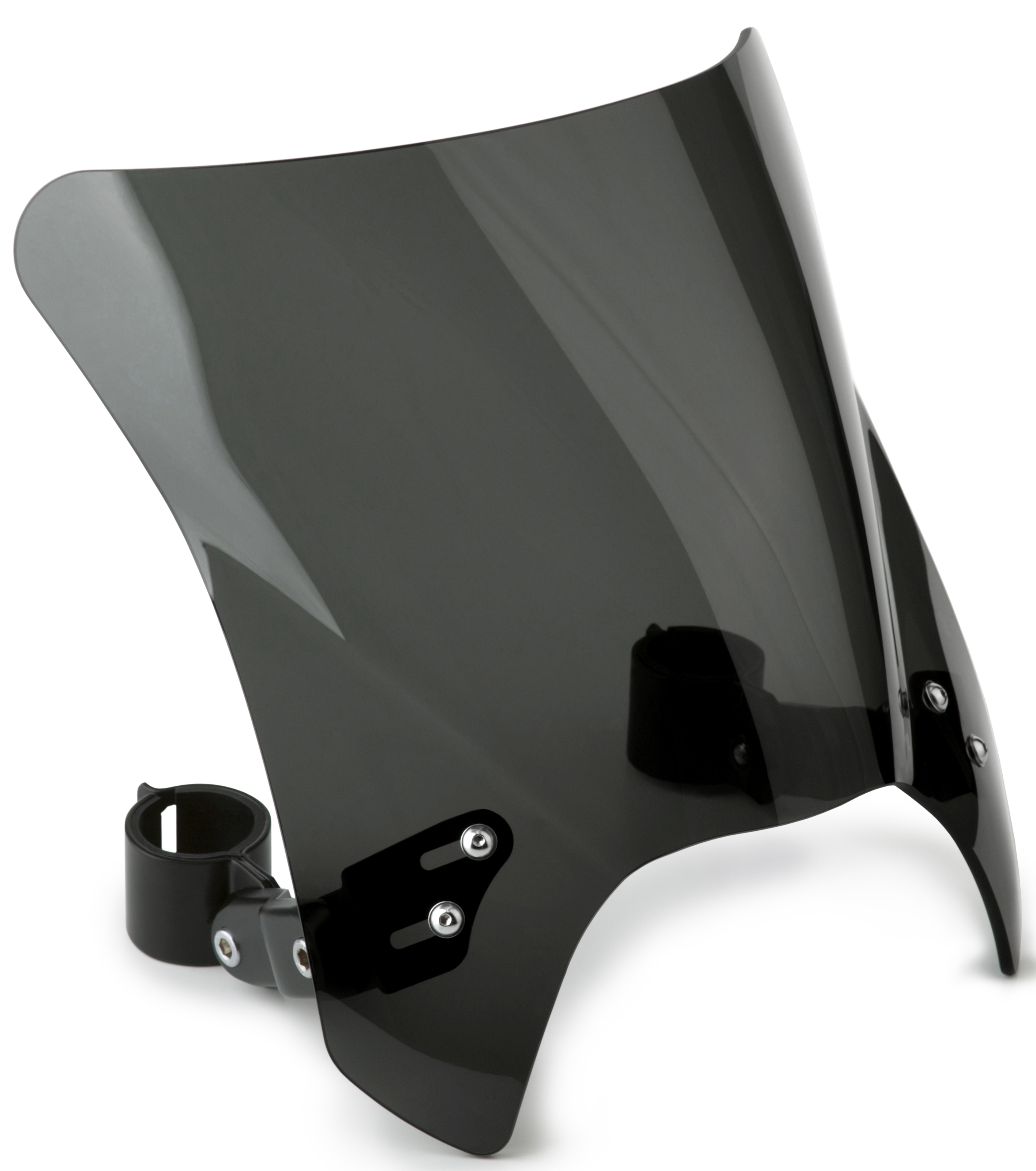 Mohawk Windshield Dark Tint/Black - For 72-20 Motorcycle - Click Image to Close