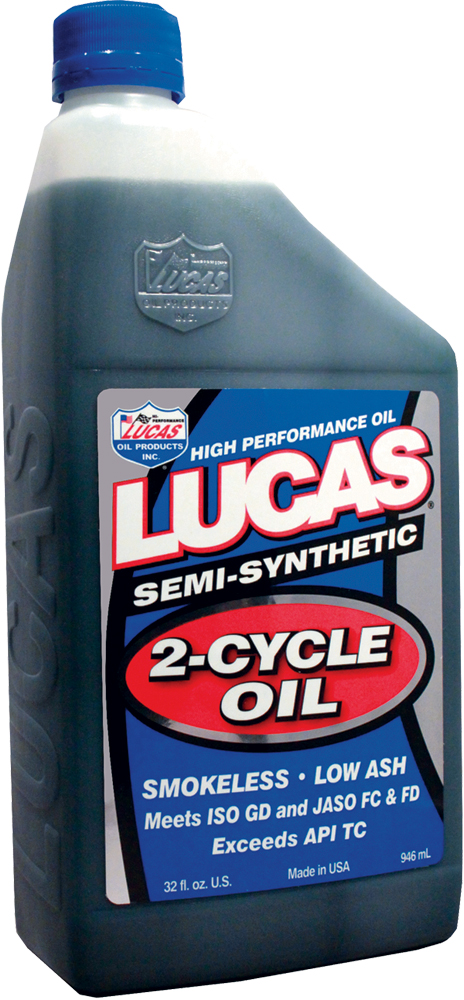 Semi-Synthetic 2-Cycle Oil - 1 Quart - For Marine & Low Smoke 2 Stroke Apps - Click Image to Close