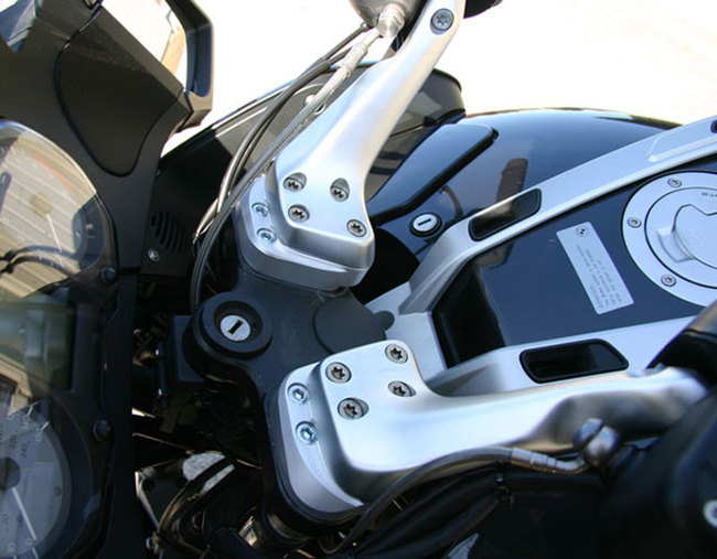 Handlebar Risers 1" 1" - For 95-13 BMW R1150RT R1200RT R850R R1100R - Click Image to Close
