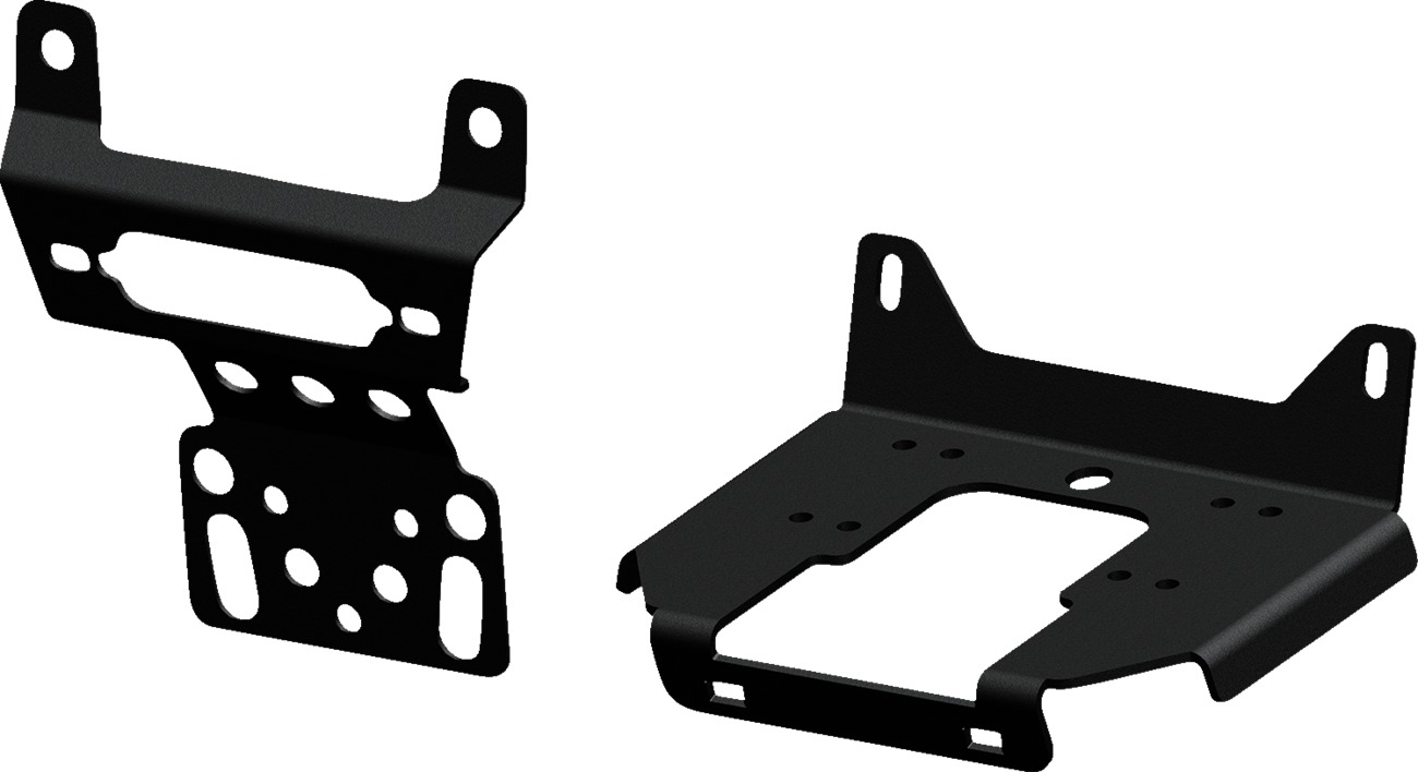 KFI Winch Mount Black Steel Fits 14-23 Polaris RZR & 16-24 General - Click Image to Close