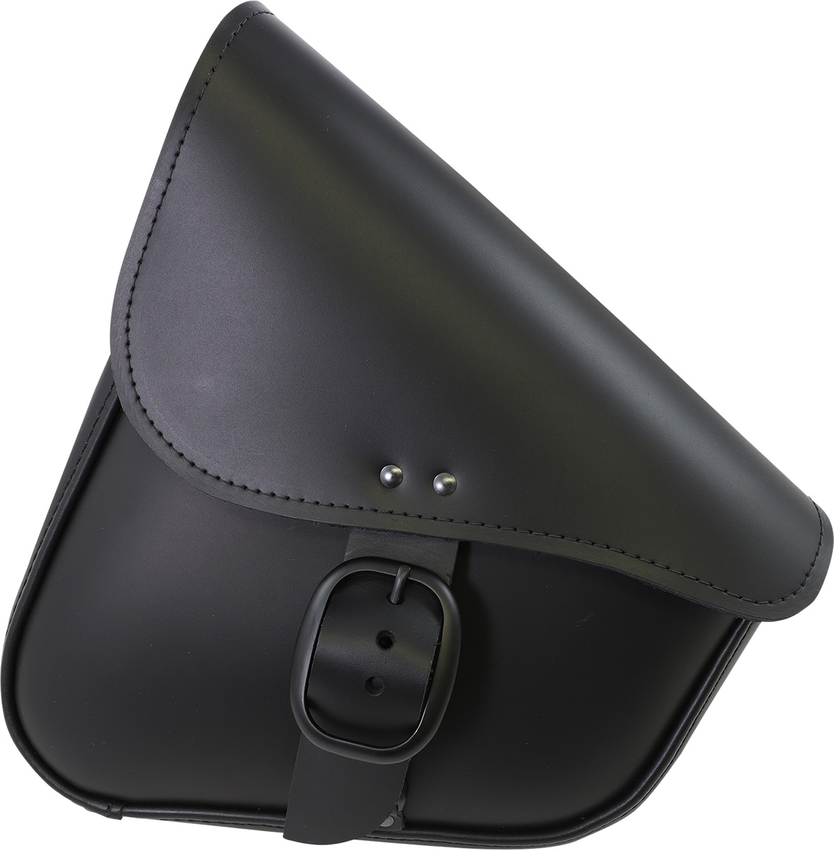 Willie & Max Swing Arm Leather Bag Black with Matte Buckles - Click Image to Close
