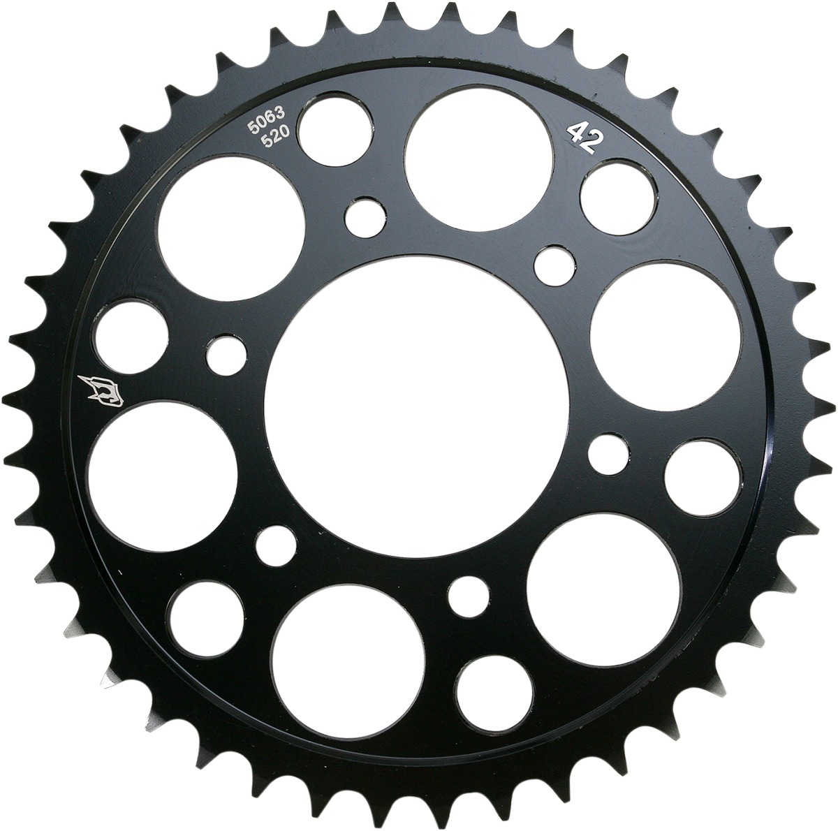 Steel 520 Rear Sprocket 43T - Black - For Kawasaki Ninja ZZR Z1000 - Click Image to Close