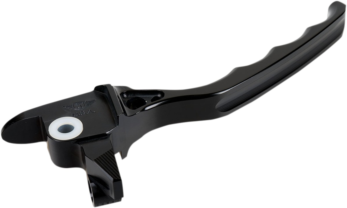 Billet Aluminum Mechanical Brake Lever - Black - For 14-16 HD FLH FLT - Click Image to Close