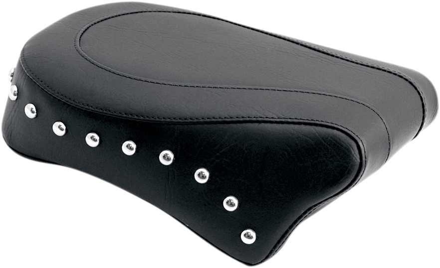 Concho Skirt Studded Vinyl Pillion Pad - For 06-17 HD Dyna - Click Image to Close