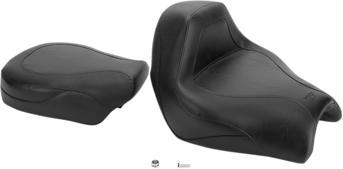 Mustang Sport Touring 2-Piece Seat Black Fits 02-08 Honda VTX1800C - Click Image to Close