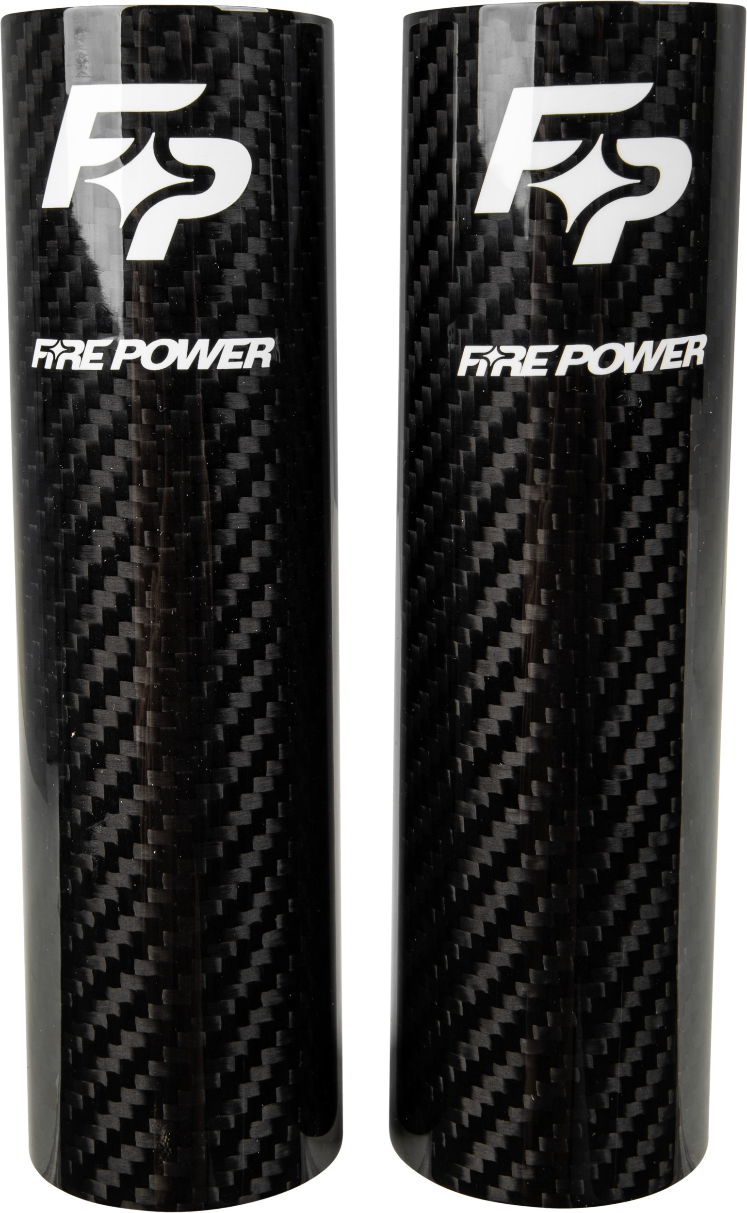 Fire Power Carbon Fiber Fork Shields 52x160mm (Pair) - Click Image to Close