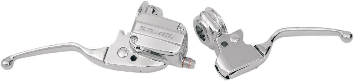 Drag Specialties Brake and Clutch Lever Assembly Chrome For Harley FL Touring - Click Image to Close