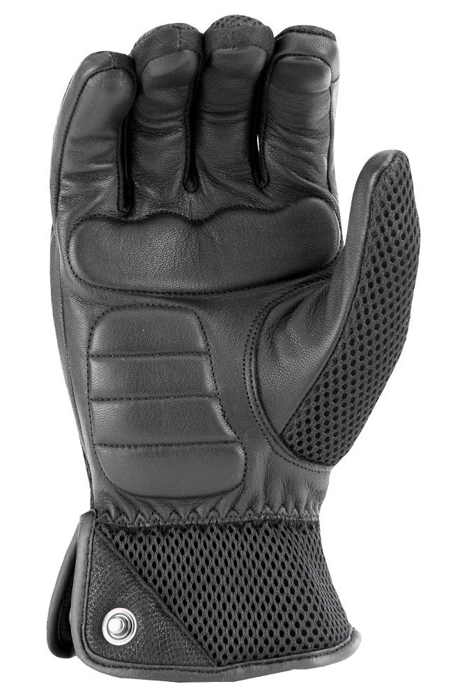 Turbine Mesh Riding Gloves Black Medium - Click Image to Close