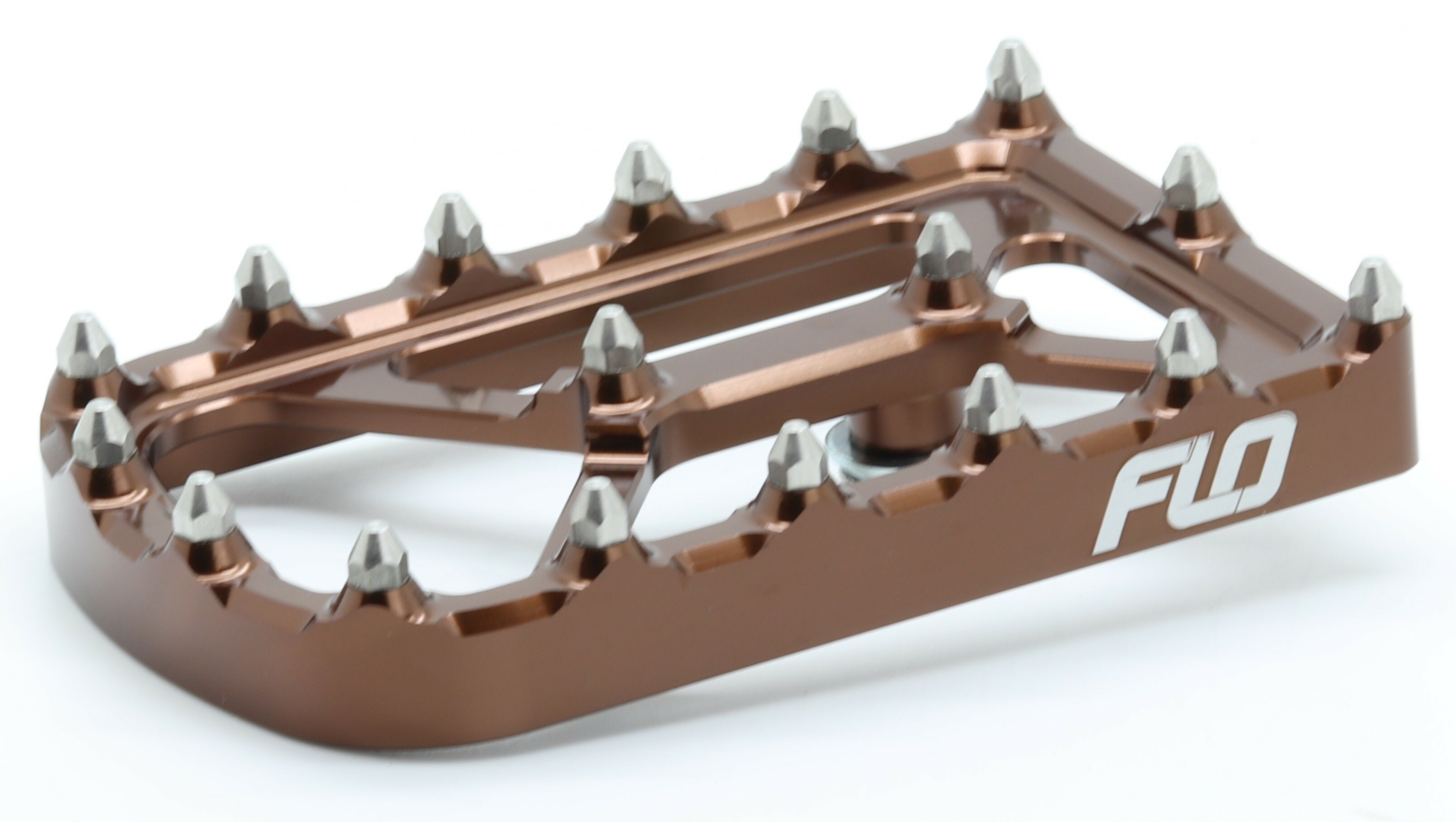 FLO Motorsports Universal Touring Brake Pedal Tip Bronze - Bronze brake pedal tip for Harley Touring models - Click Image to Close