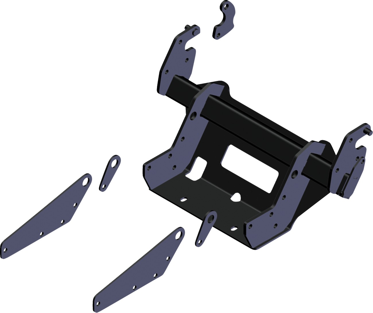 KFI PRO 2.0 Glacier Adapter Tall For Polaris Ranger XD 1500 - Glacier adapter for Polaris Ranger XD 1500 models - Click Image to Close