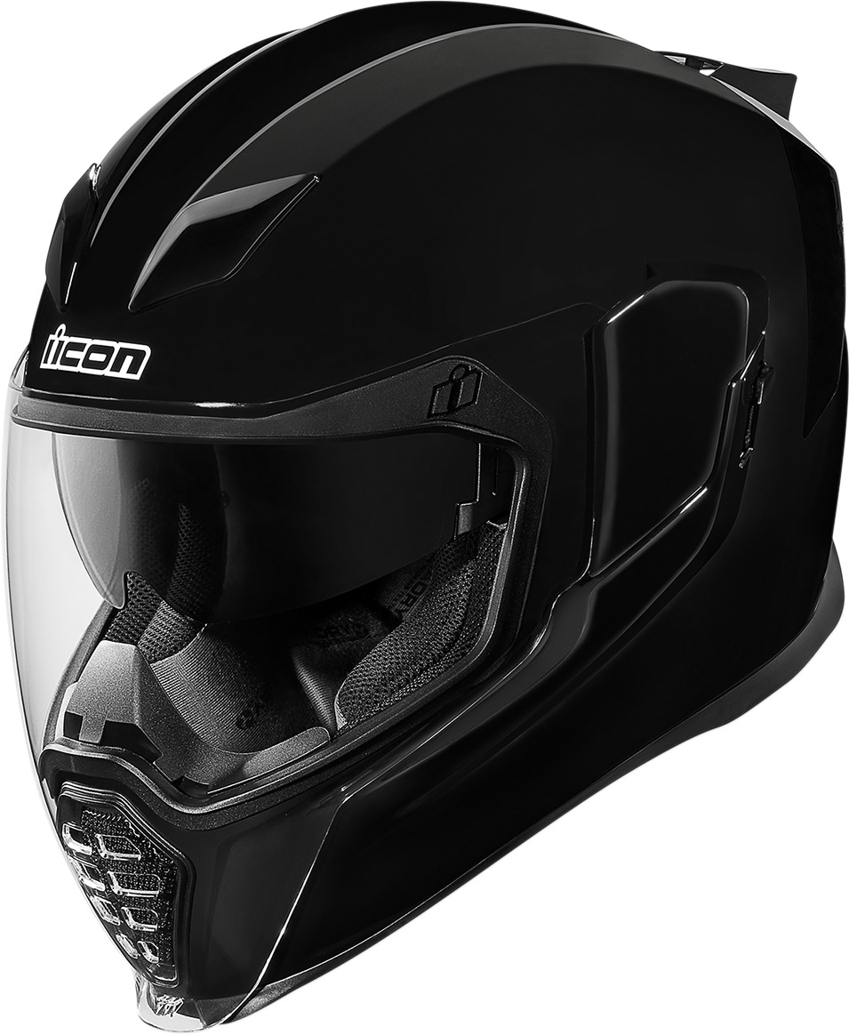 Airflite Full Face Helmet - Gloss Black X-Small - Click Image to Close