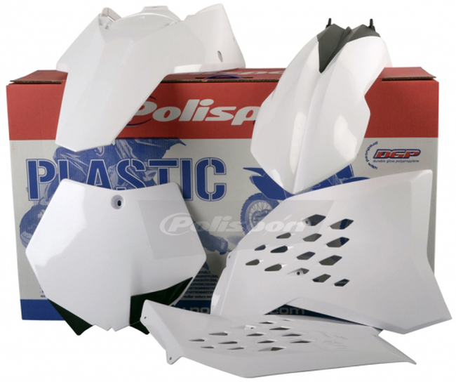 White Plastic Kit - For 07-10 KTM 125-505 - Click Image to Close