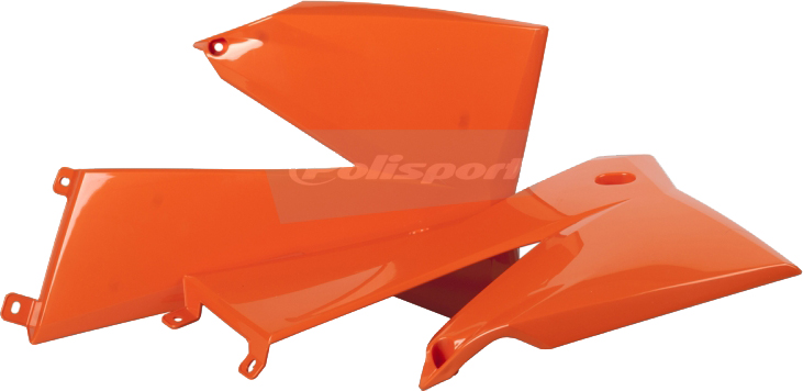 Radiator Shrouds - Original Orange - For 05-07 KTM SX XC EXC - Click Image to Close