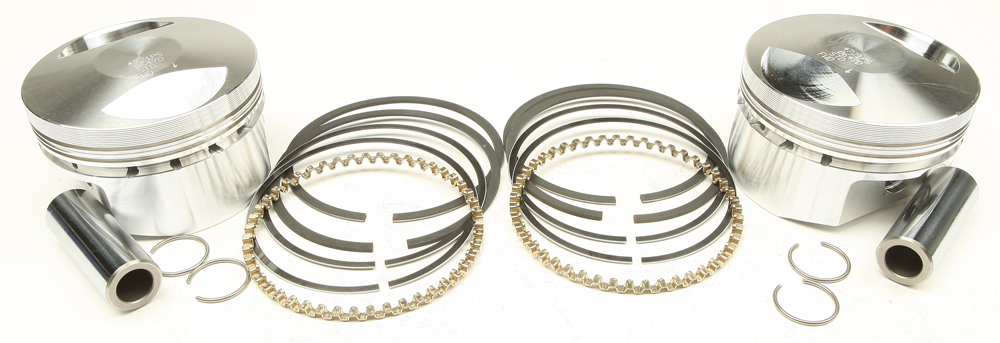 V-Twin Piston Kit 10.5:1 Compression - 3.498in Bore (STD) - For 86-03 Harley Sportster - Click Image to Close