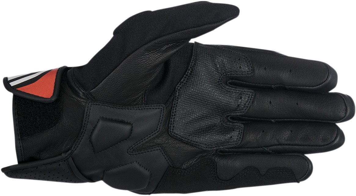Booster Motorcycle Gloves Black/Red 2X-Large - Click Image to Close