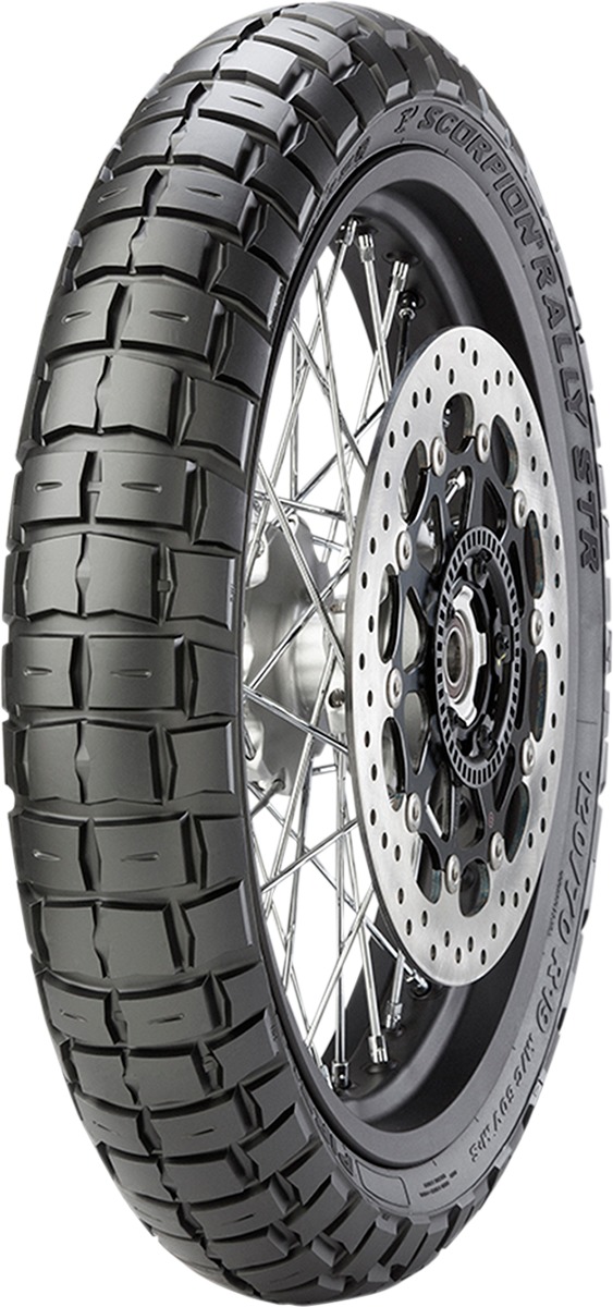 Scorpion Rally STR Bias Front Tire 100/90-19 - Click Image to Close