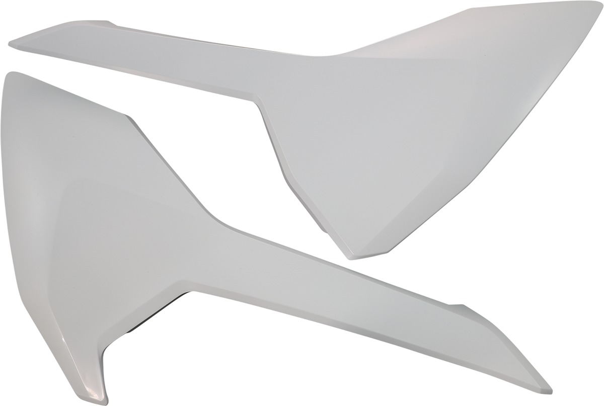Acerbis Side Number Plates 20 White Fits Husqvarna - Click Image to Close