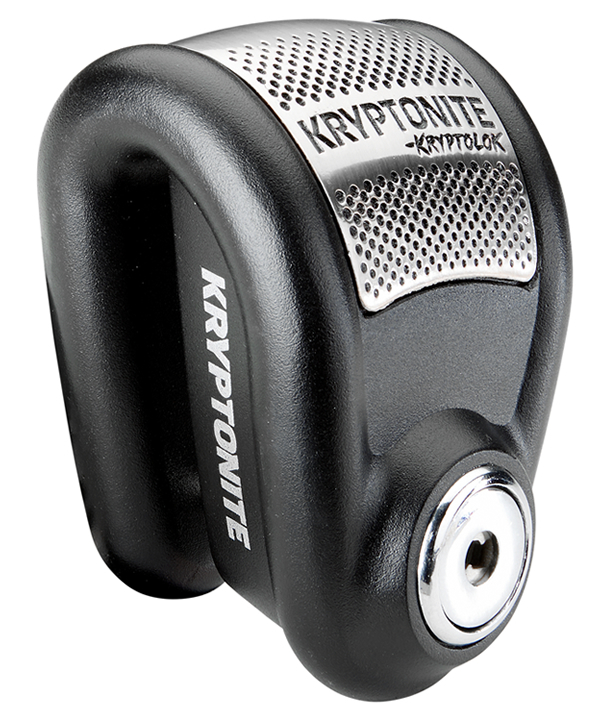 Kryptonite Kryptolok 6A Alarm Disc Lock Black/Silver - Disc brake lock with 120dB alarm, Black/Silver - Click Image to Close