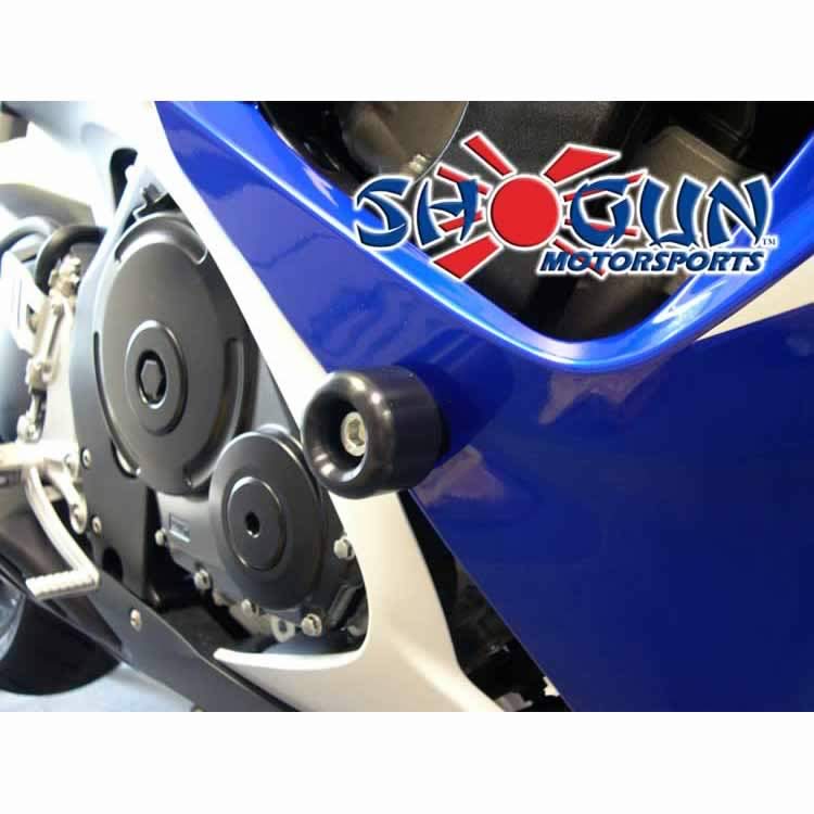 Race Black Frame Sliders - For 06-07 Suzuki GSXR600 GSXR750 - Click Image to Close