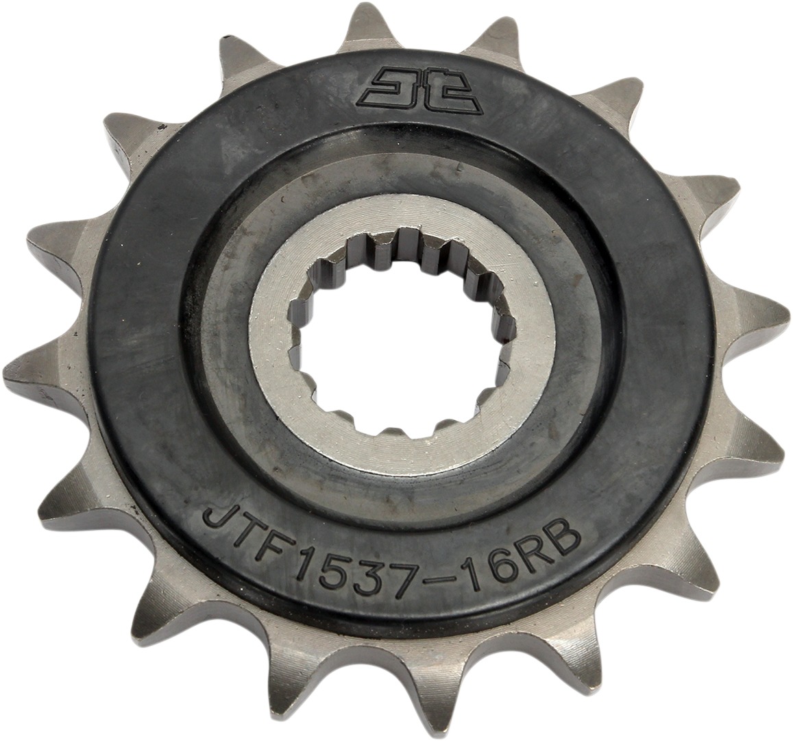 Front Steel Countershaft Sprocket w/ Rubber Damper - 16 Tooth 525 - Click Image to Close