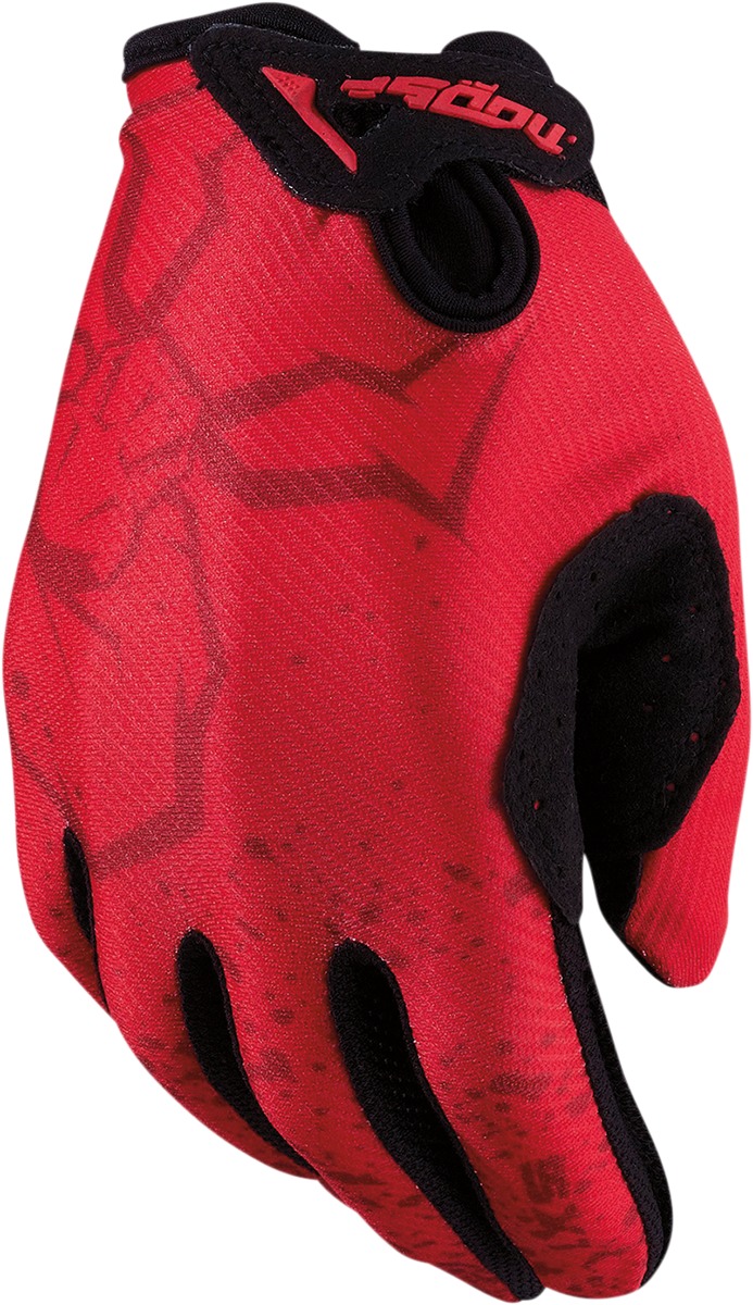 Moose Youth SX1 MX Gloves XL Red Black Unisex - Youth XL MX gloves in red/black by Moose - Click Image to Close