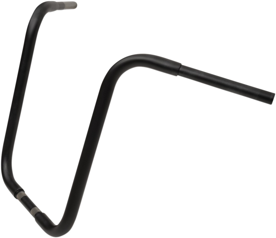 Drag Specialties 1-1/4 in Buffalo Touring Handlebar Black Flat For Harley - Flat black 1-1/4 in handlebar For Harley Touring - Click Image to Close