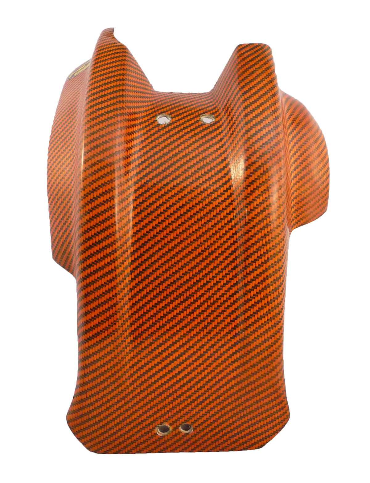 Orange Carbon Fiber Skid Plate - For 16-18 KTM SXF/XCF Husqvarna FC/FX 450 - Click Image to Close
