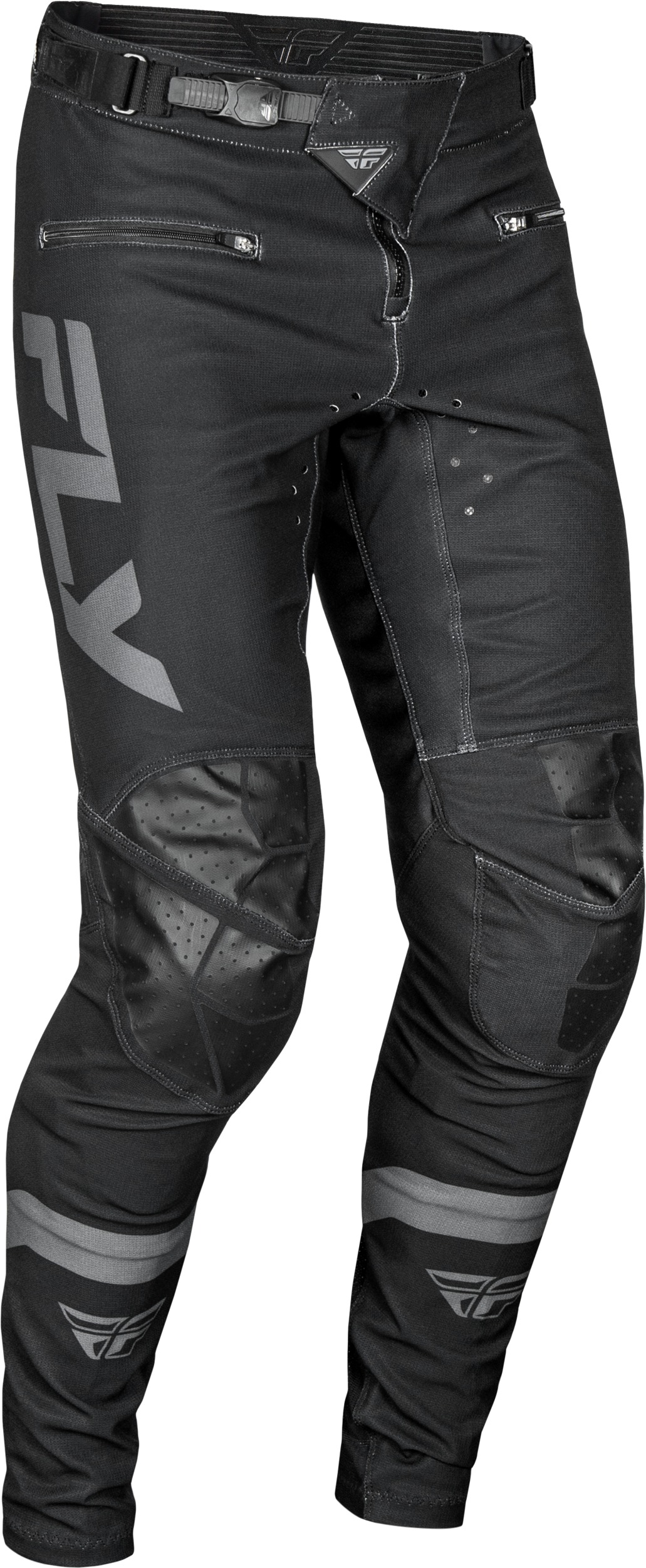 Fly Racing Rayce Bicycle Pants Black/Charcoal Men's 32 - Lightweight BMX/MTB pants with stretch tech - Click Image to Close