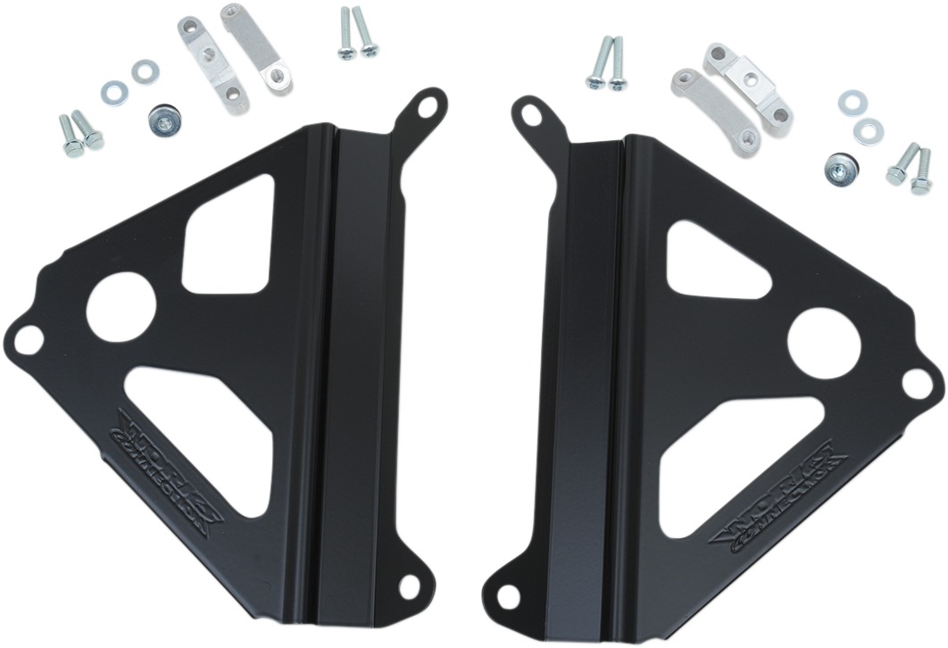 Black Aluminum Radiator Braces - For 19-21 Yamaha YZ250F - Click Image to Close