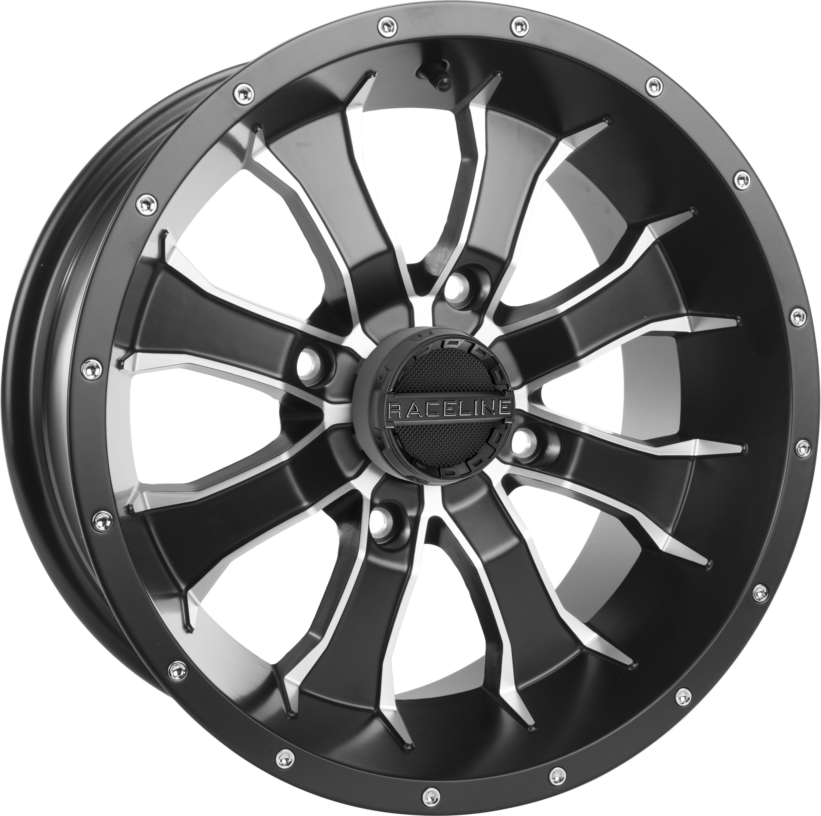 Mamba Beadlock Wheel Black Machined 15X7 4/137 5+2 - Click Image to Close