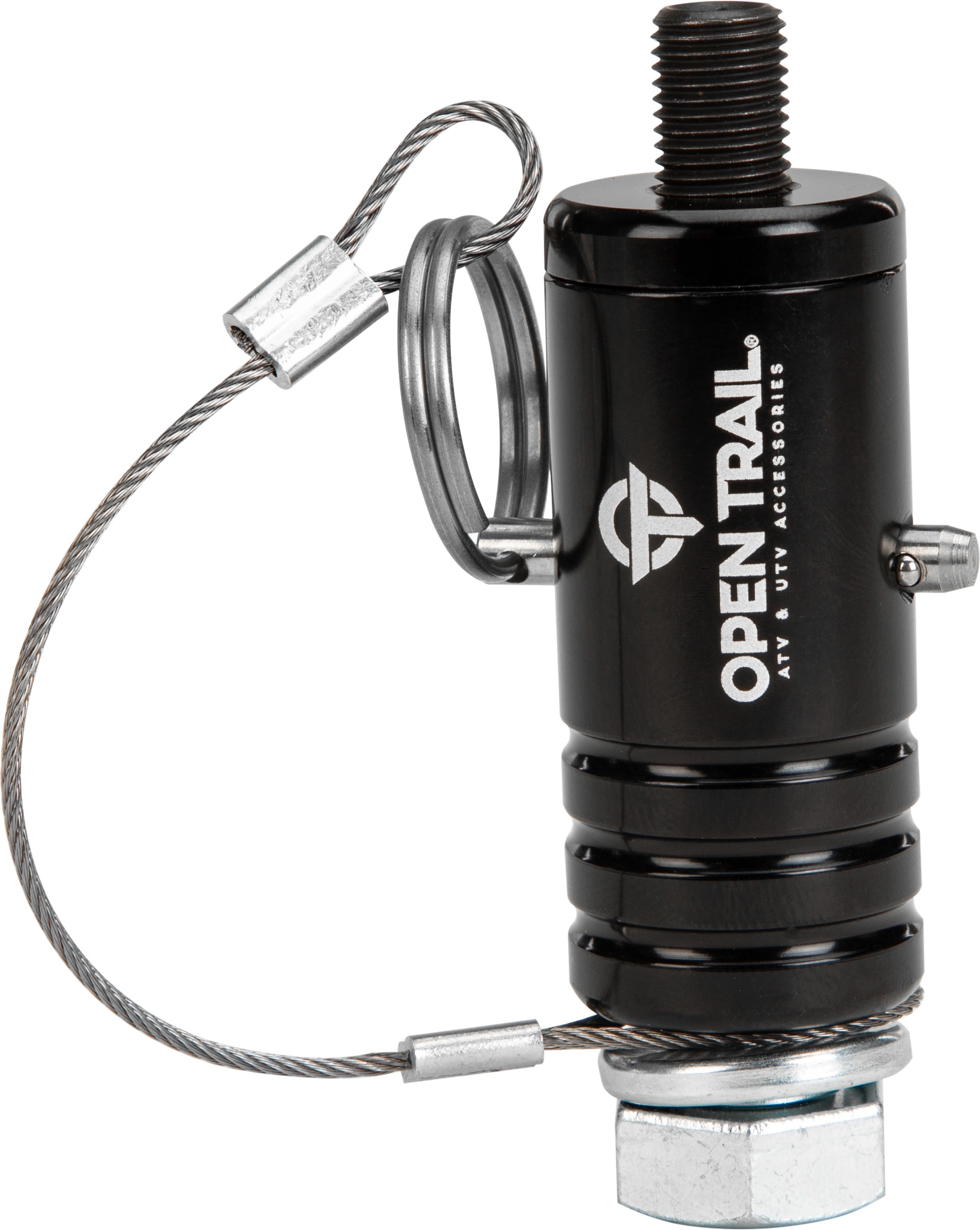 Open Trail Quick-Release Whip Mount Black - Quick-release whip mount in black - Click Image to Close