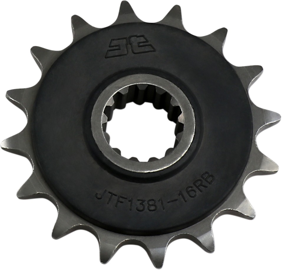 Front Steel Countershaft Sprocket w/ Rubber Damper - 16 Tooth 520 - Click Image to Close