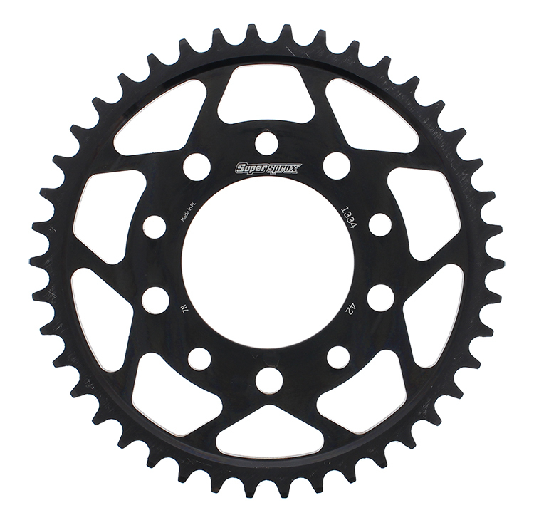 Supersprox Steel Rear Sprocket 42T Black 530 Fits 81-04 Honda Triumph - Click Image to Close