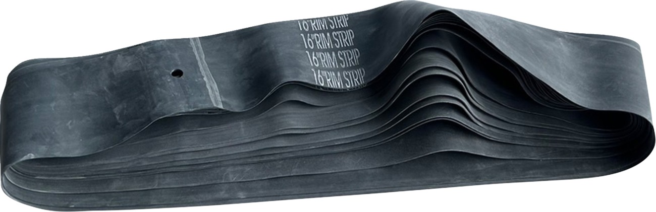 Drag Specialties Rim Strip 16 Inch x 78mm Center Valve 10 Pack - Heavy-duty rubber rim strip 16" x 78mm, 10 pack - Click Image to Close