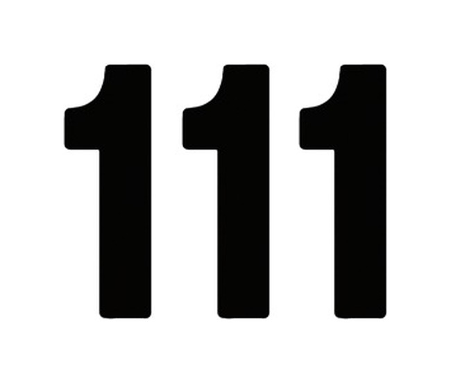Factory Effex 4" Pro Numbers Black #1 Decals Pack of 3 - Click Image to Close