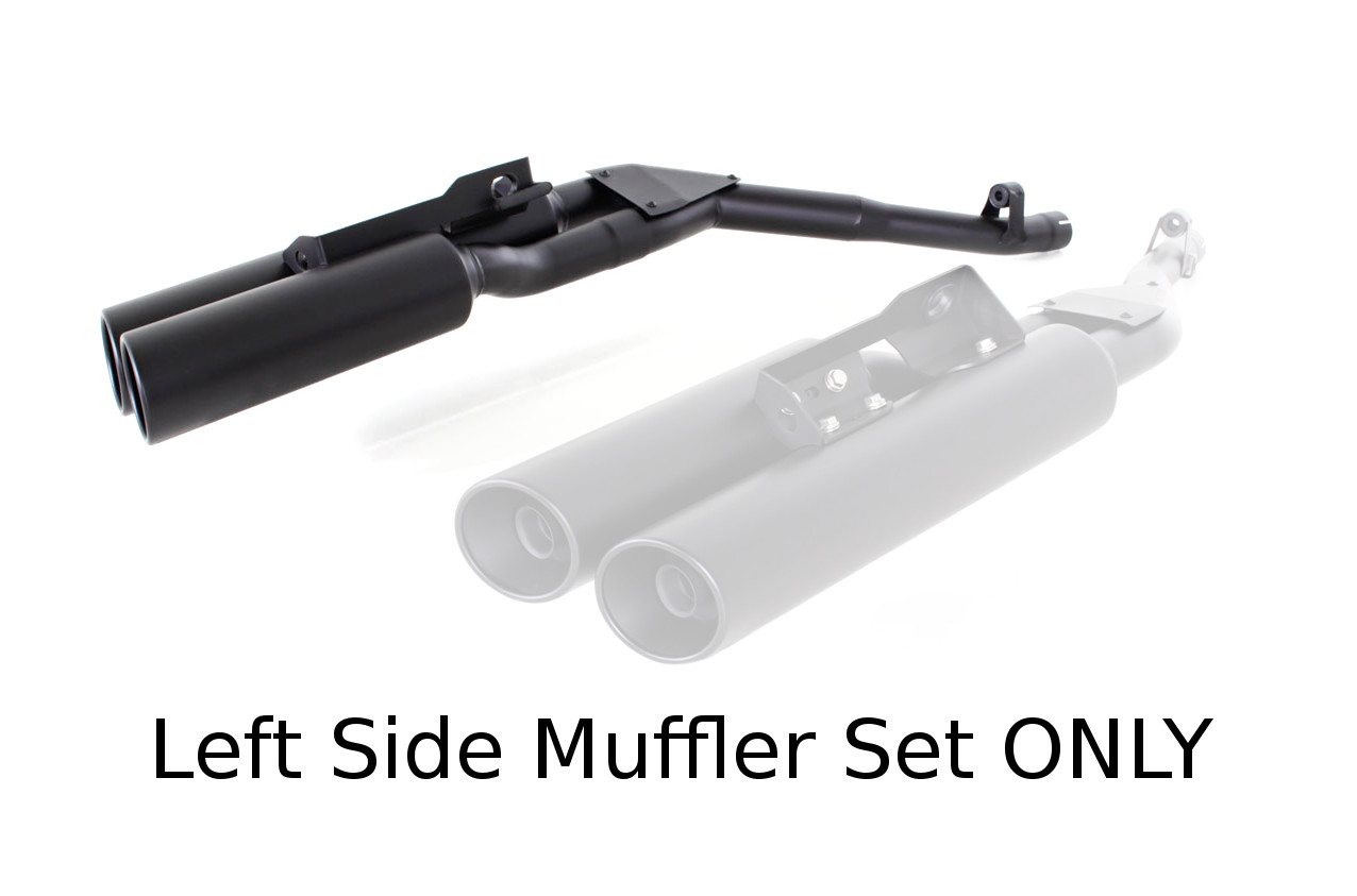 Left Side Custom "Quad" Muffler For BMW K 1600 Bagger & GA - Click Image to Close