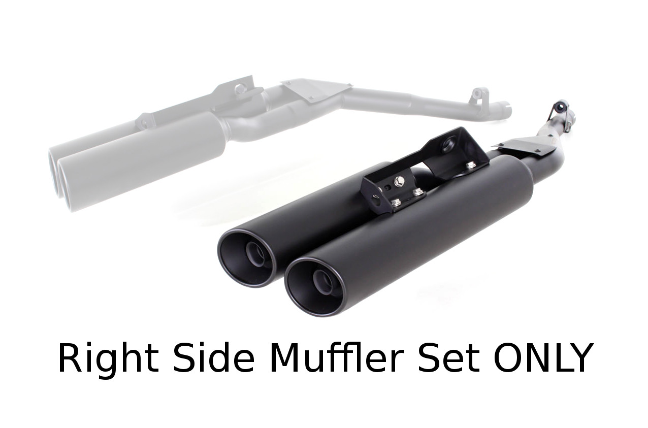Right Side Custom "Quad" Muffler For BMW K 1600 Bagger & GA - Click Image to Close