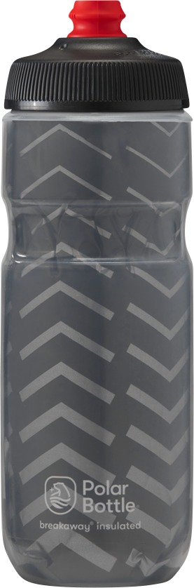 Breakaway Bolt Insulated Water Bottle Charcoal/Silver 20 oz - Click Image to Close