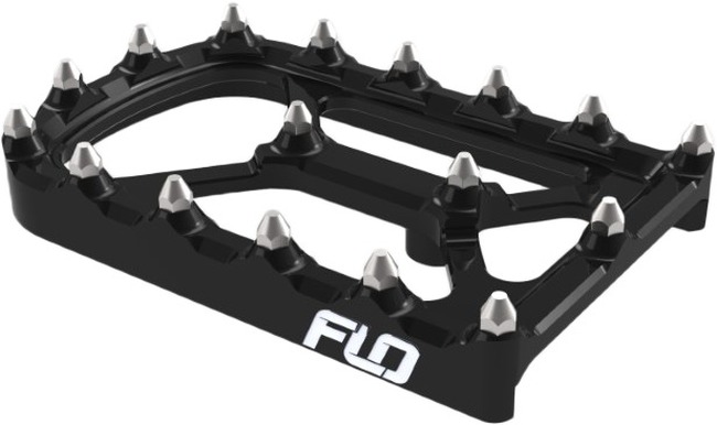 FLO Motorsports Universal Touring Brake Pedal Tip Black - Fits OEM brake arms on touring bikes - Click Image to Close