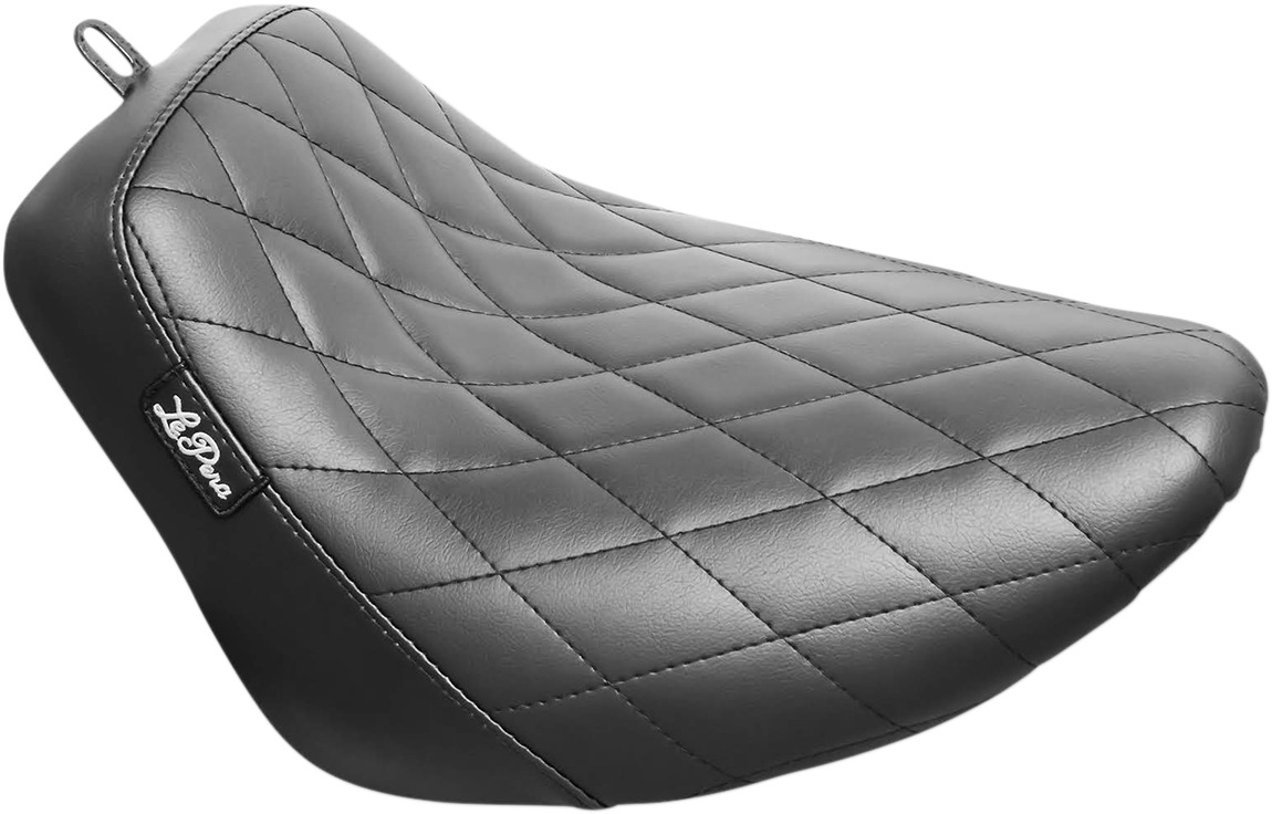 Bare Bones Diamond Vinyl Solo Seat - Black - For 18-20 Harley FXBR - Click Image to Close