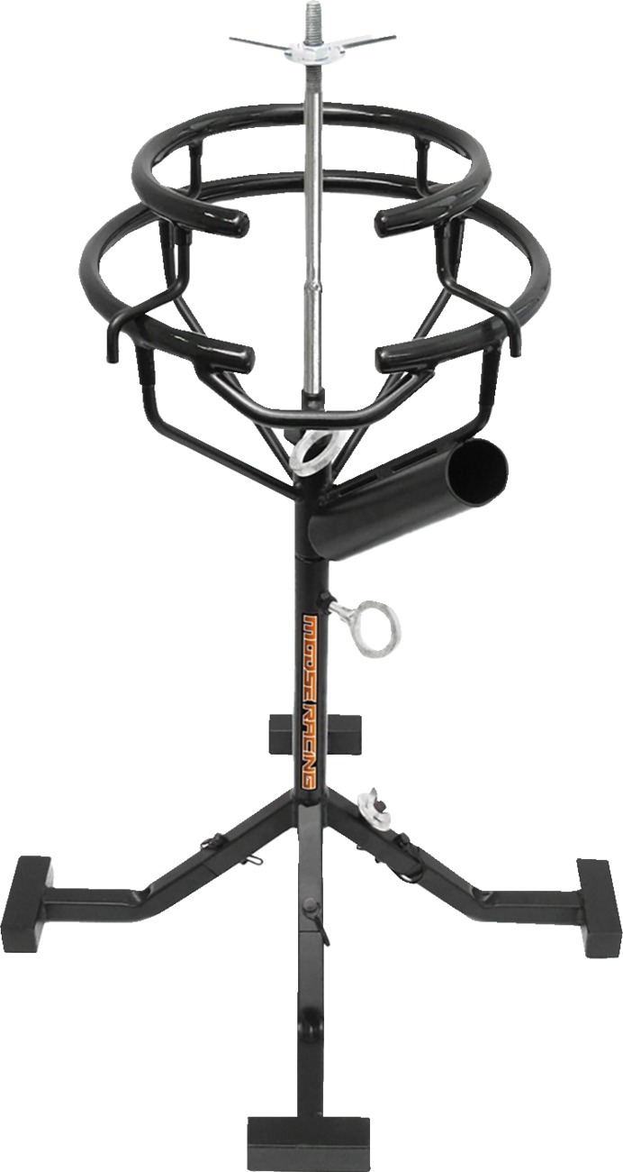 Moose Offroad Deluxe Tire Changing Stand Adjustable Black - Adjustable tire changing stand fits 16-21 inch wheels - Click Image to Close
