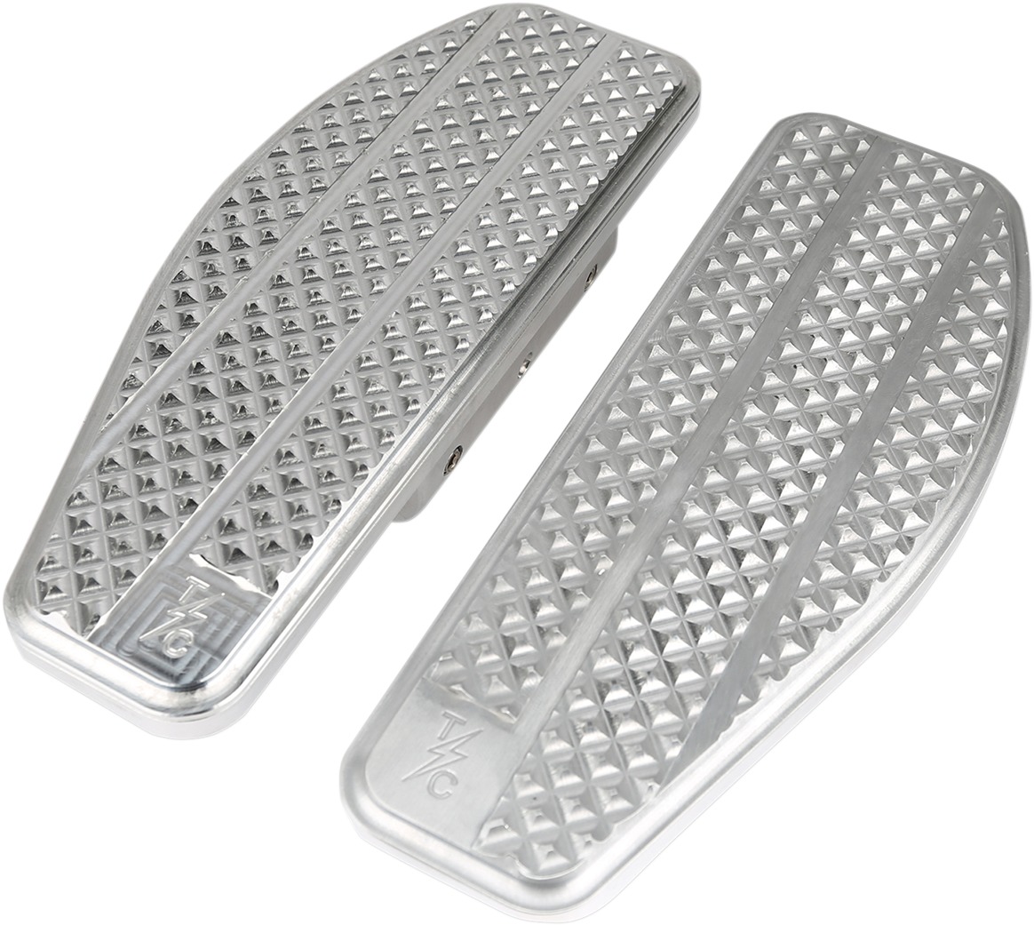 Billet Knurled Passenger Floorboards - For Harley Touring w/ OE Floorboard Mounts - Click Image to Close
