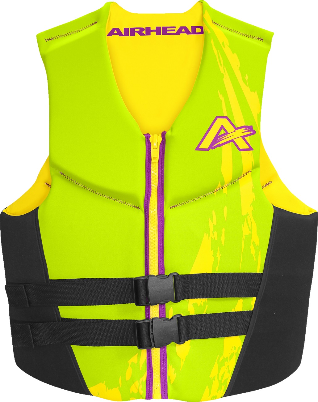 Airhead Swoosh Vest 3XL Green Adult Kwik-Dry Life Vest - Neolite Kwik-Dry 3XL Green Adult Life Vest - Click Image to Close