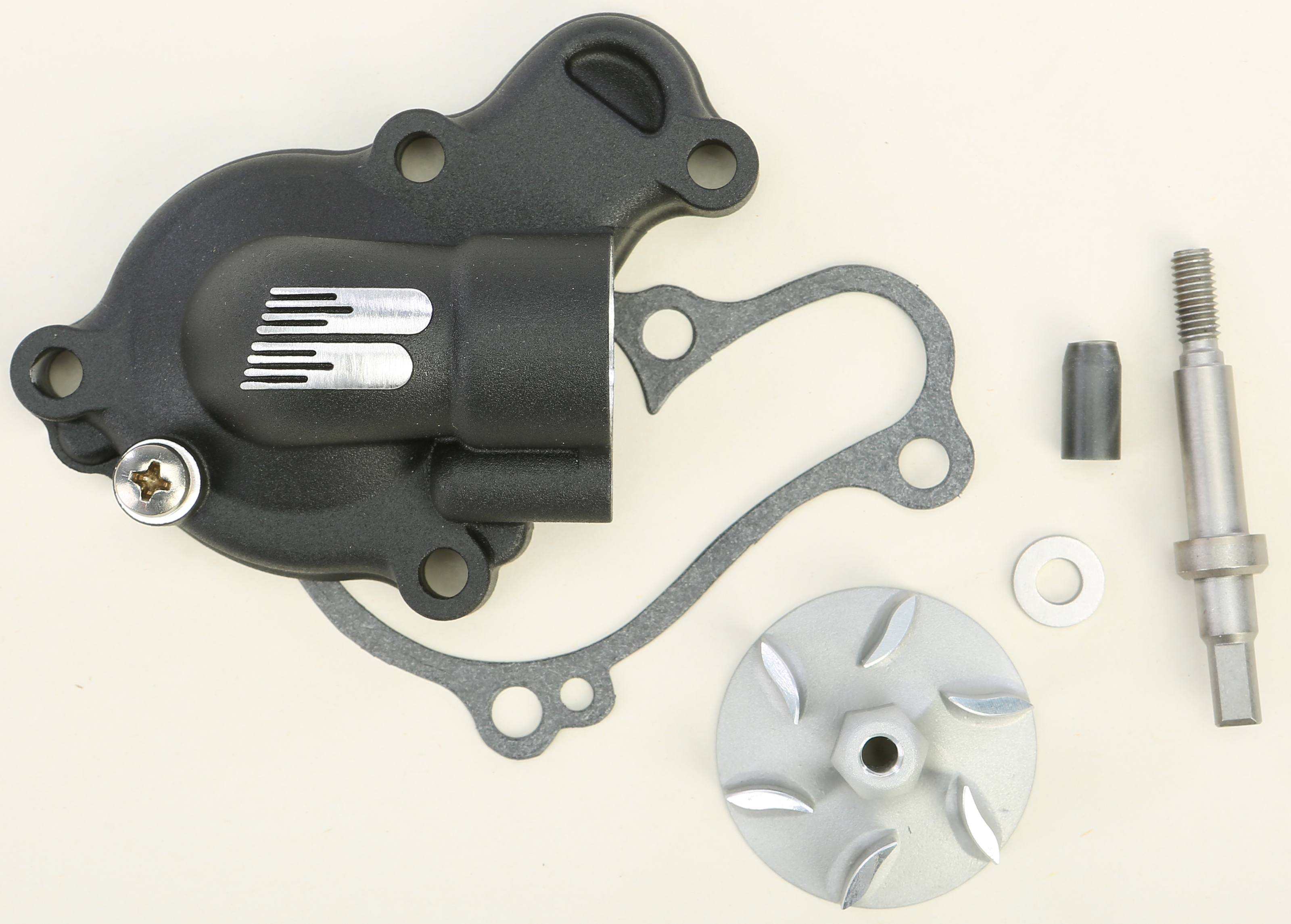 Waterpump Cover Impeller Kit - Black - For 14-19 Yamaha WR/YZ 250 - Click Image to Close