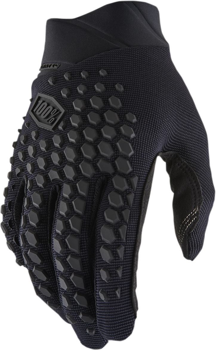 100% Men's Geomatic Gloves Black/Charcoal 2XL - ATV/Motocross/Off-Road - Click Image to Close